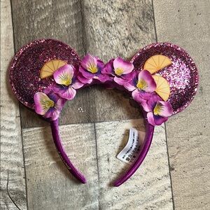 Disney Pink Glitter Minnie Mouse Ears